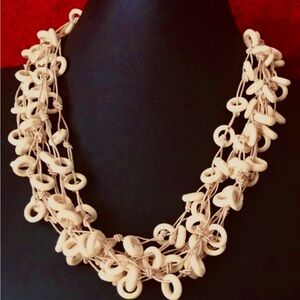 Robert Rose Vintage Cream Loop Necklace